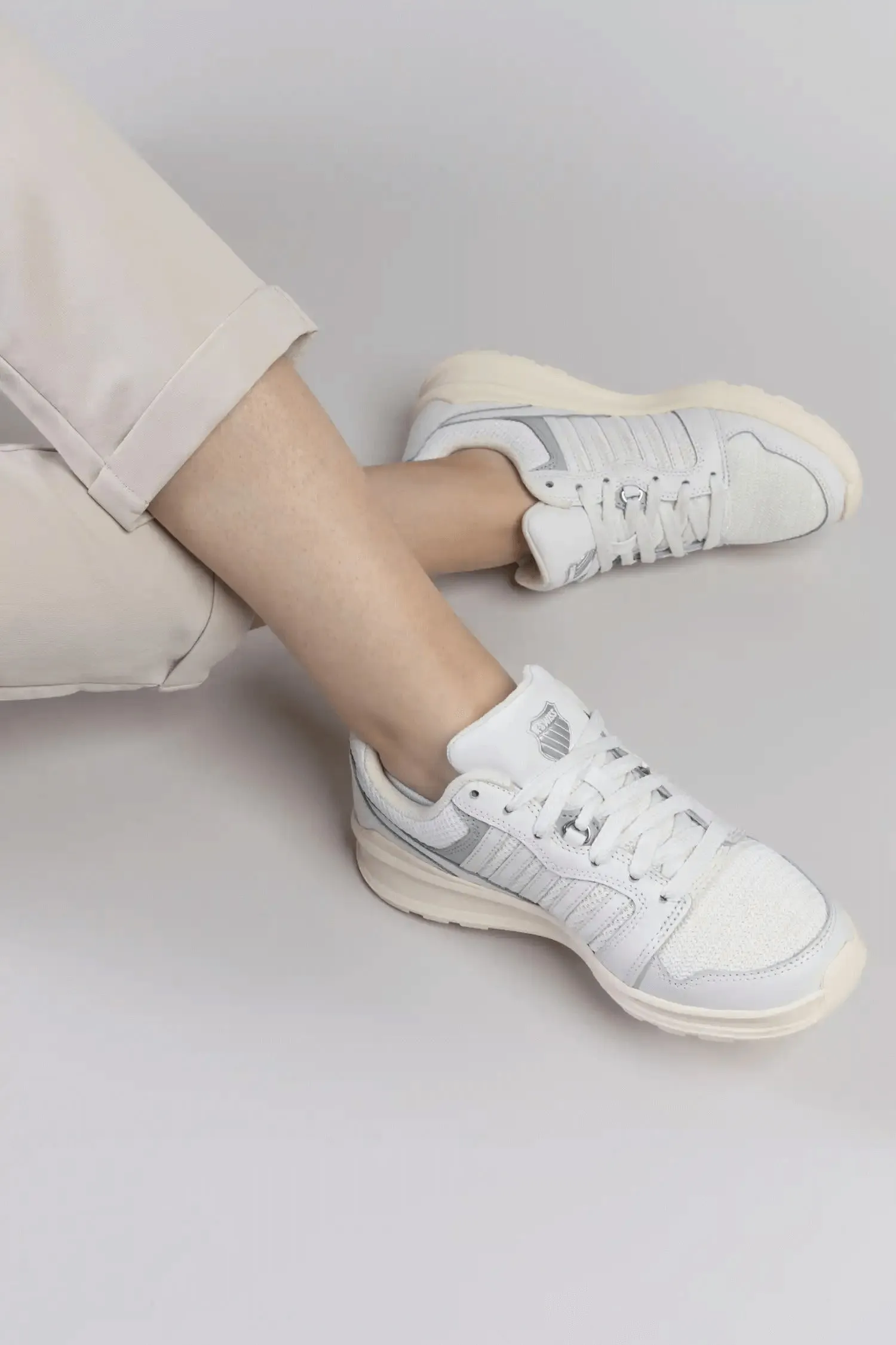 K.SWISS 99079-160-M | RIVAL TRAINER T | BLANC DE BLANC/ANTIQUE WHITE