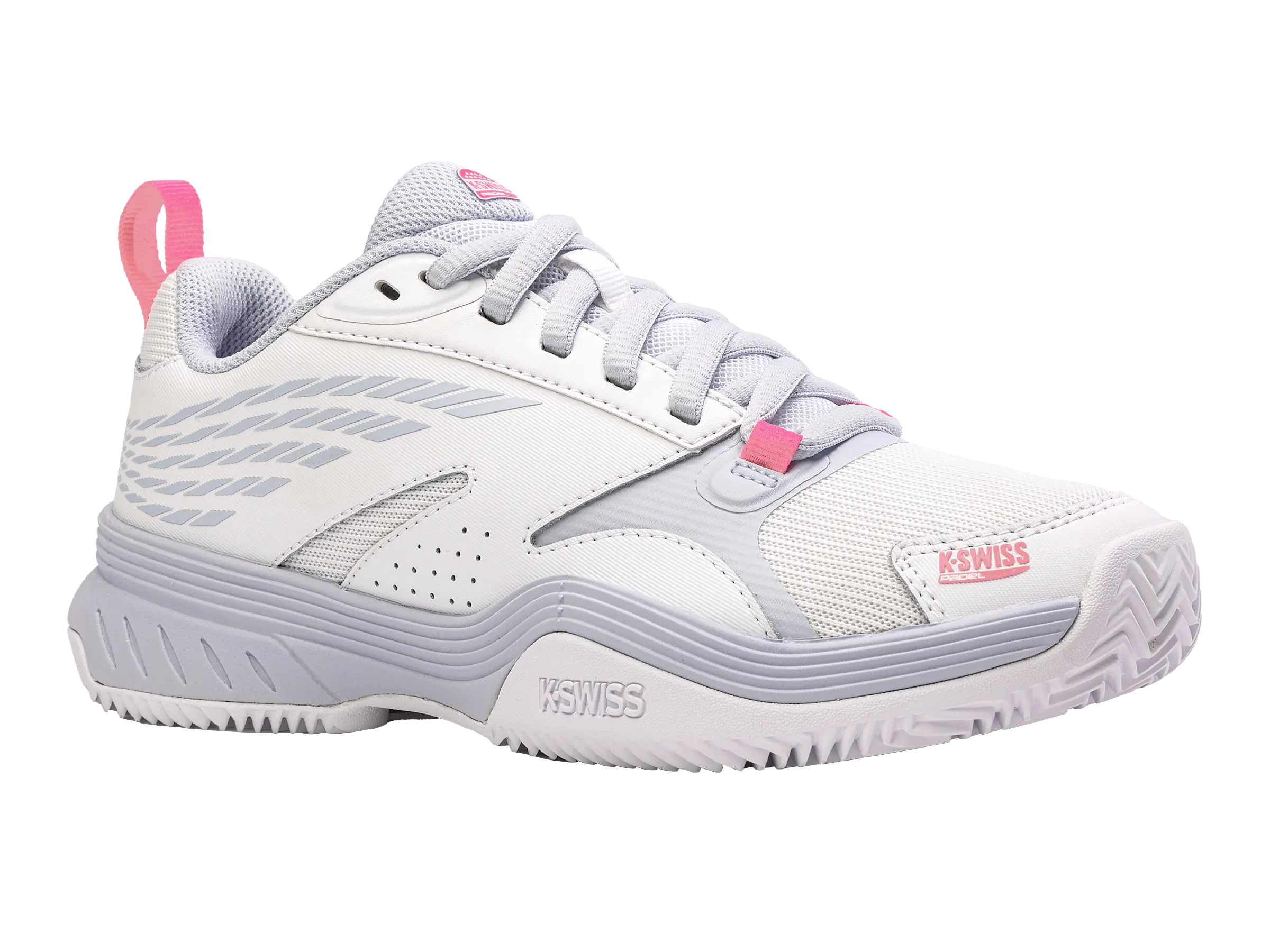 K.SWISS 99084-104-M | SPEEDEX PADEL | WHITE/ARCTIC ICE/NEON PINK