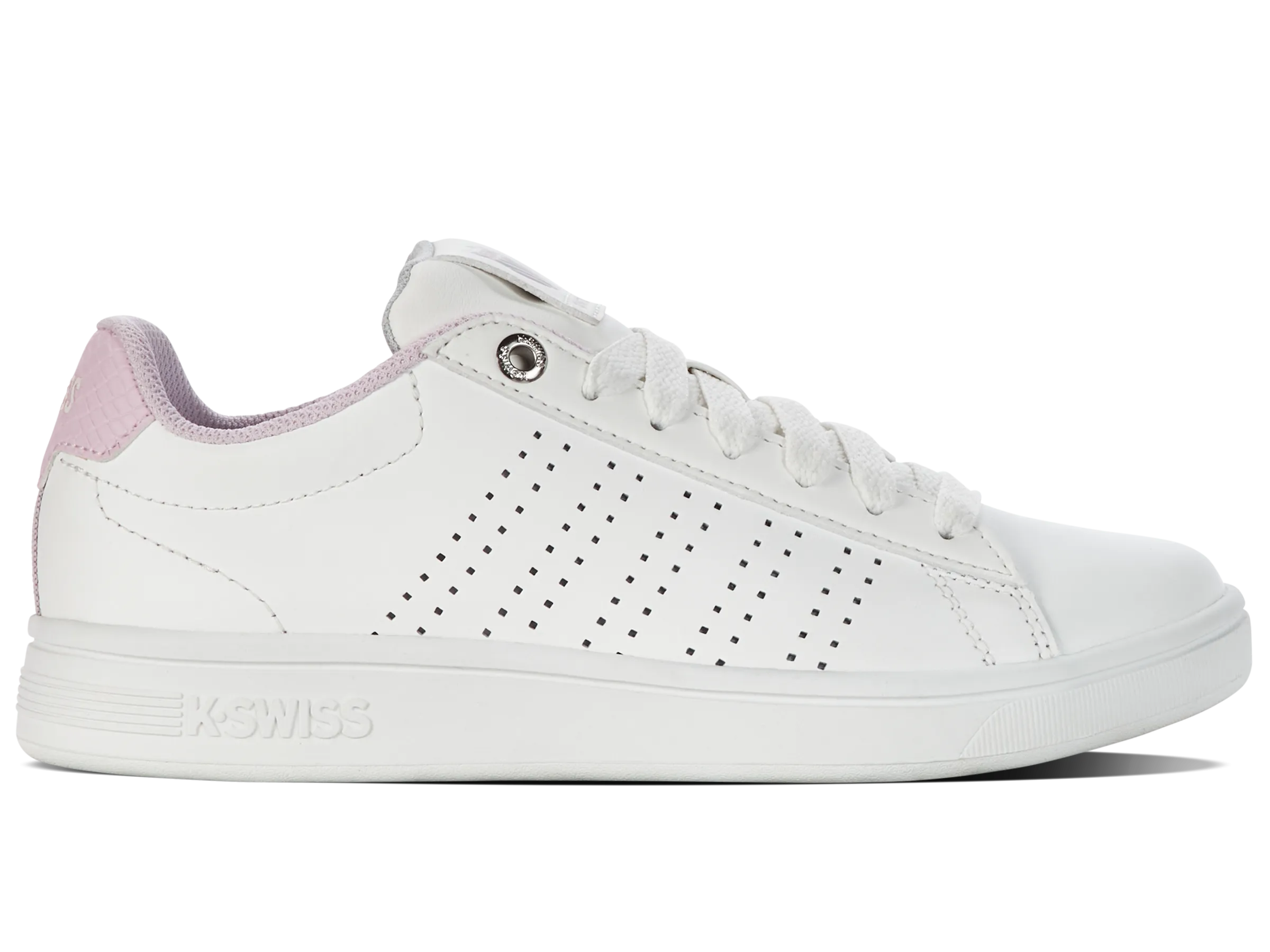 K.SWISS 99188-111-M | BASE COURT | BRILLIANT WHITE/LILAC SNOW/GRAY VIOLET