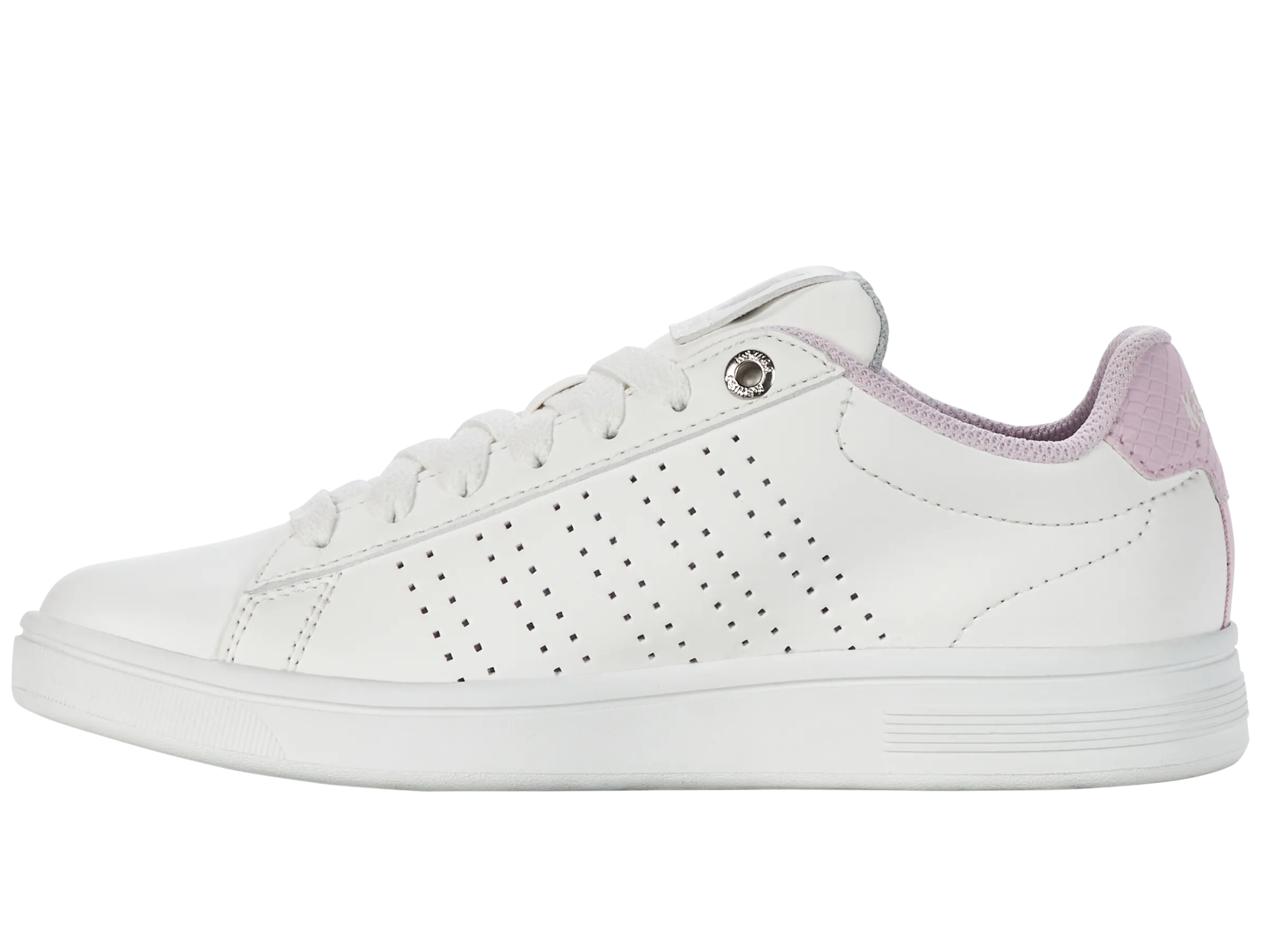 K.SWISS 99188-111-M | BASE COURT | BRILLIANT WHITE/LILAC SNOW/GRAY VIOLET