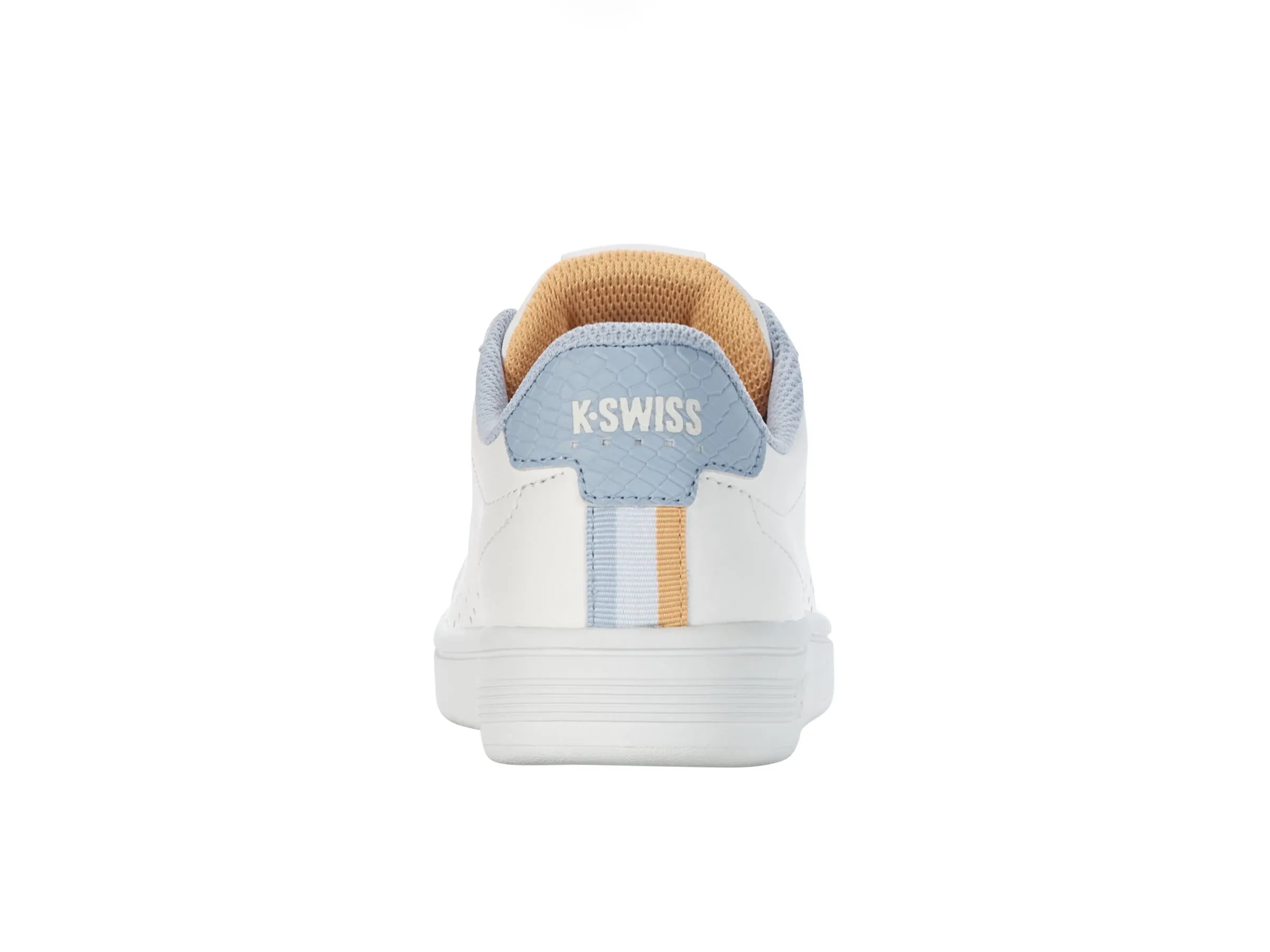 K.SWISS 99188-157-M | BASE COURT | BRILLIANT WHITE/HEATHER/PEACH FUZZ