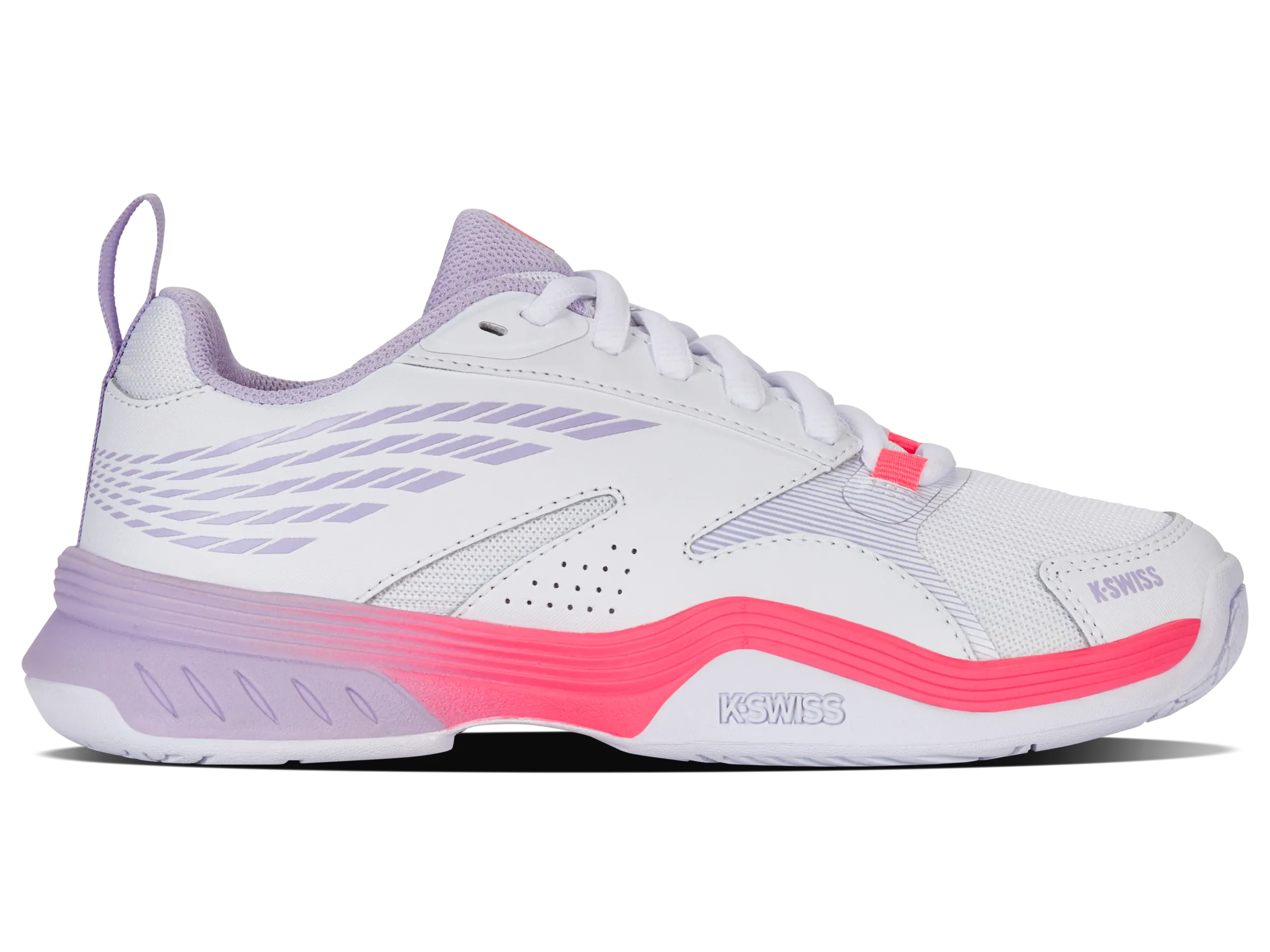 K.SWISS 99190-182-M | SPEEDEX | WHITE/ORCHID PETAL/NEON BLAZE