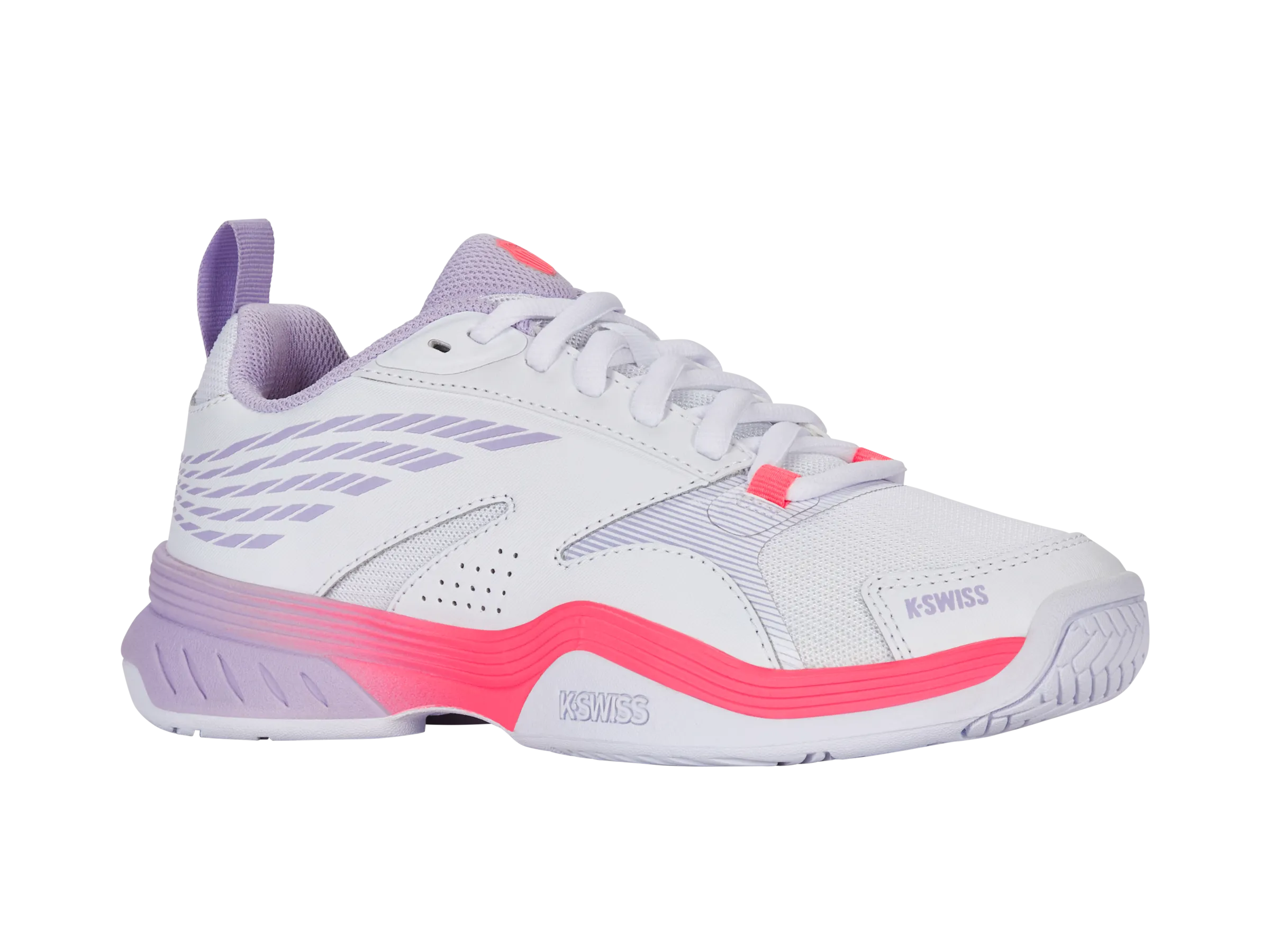 K.SWISS 99190-182-M | SPEEDEX | WHITE/ORCHID PETAL/NEON BLAZE