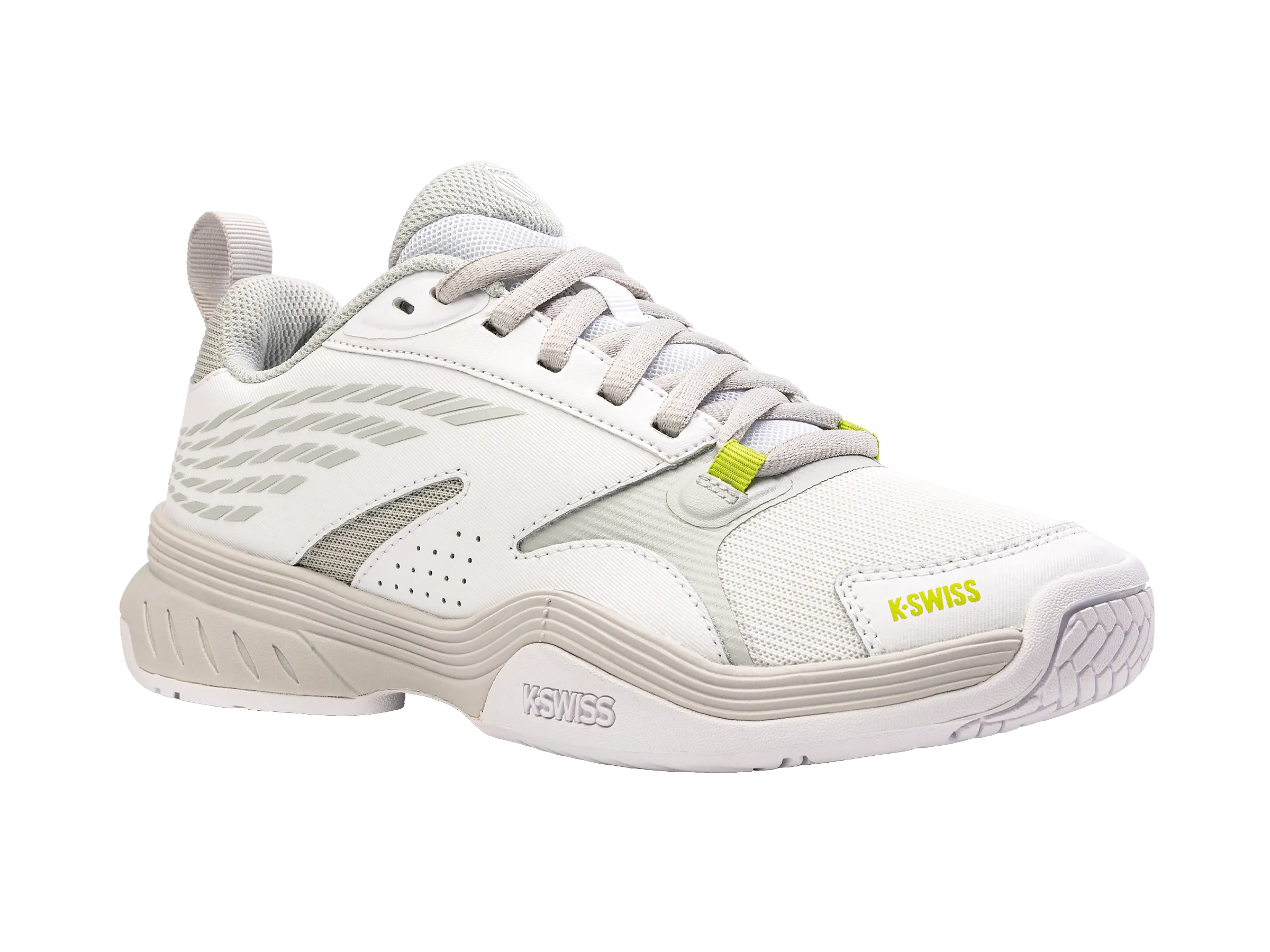 K.SWISS 99190-956-M | SPEEDEX | WHITE/GRAY VIOLET/LIME GREEN