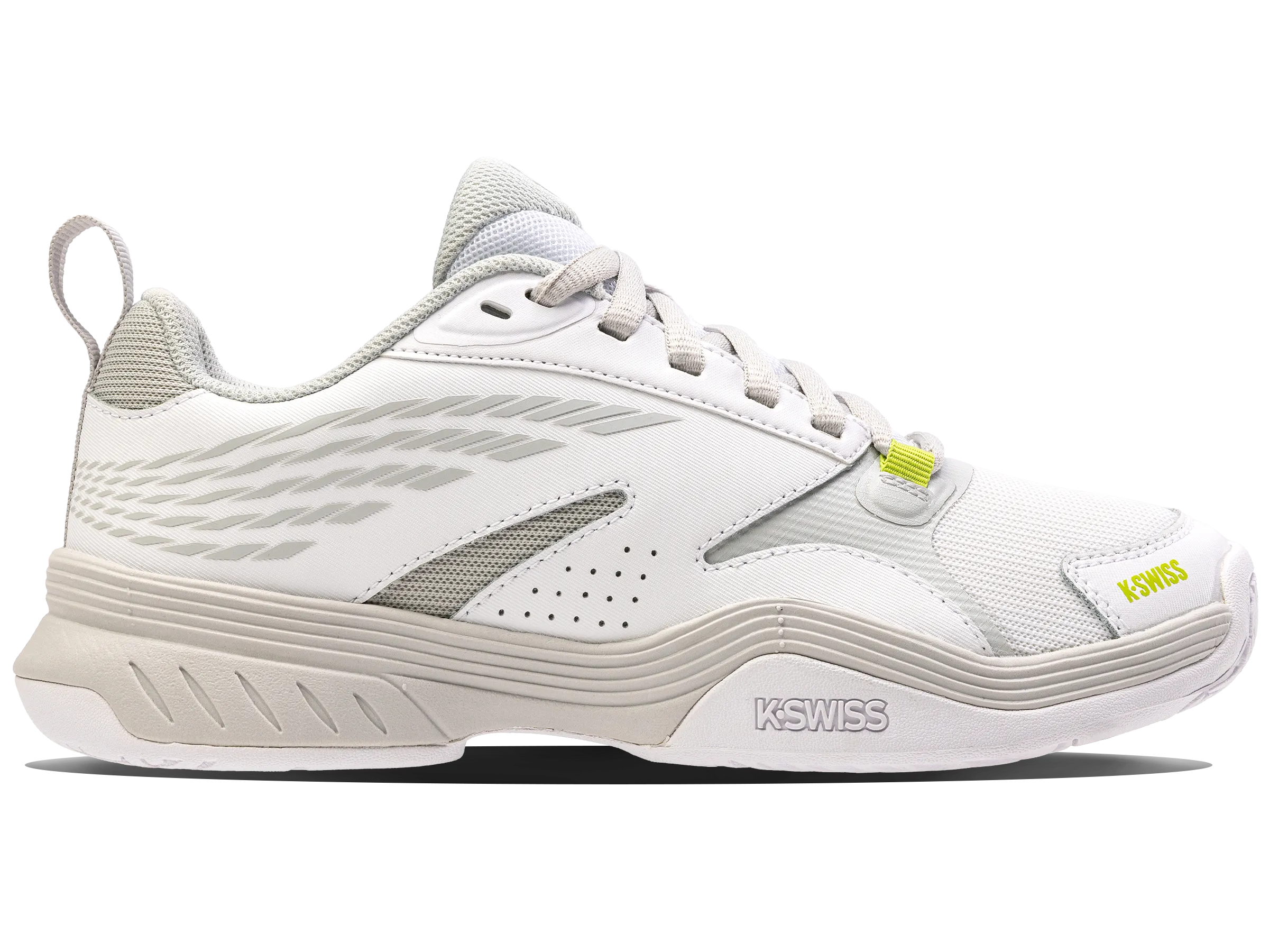K.SWISS 99190-956-M | SPEEDEX | WHITE/GRAY VIOLET/LIME GREEN