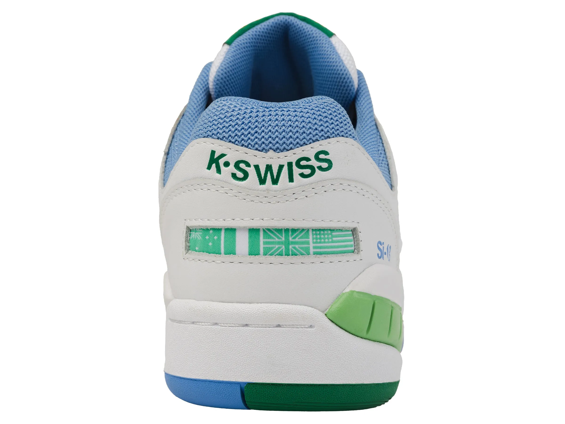 K.SWISS 99280-114-M | SI-18 | WHITE/LITTLE BOY BLUE/BRIGHT MARIGOLD/GREEN TABOUR