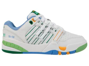 K.SWISS 99280-114-M | SI-18 | WHITE/LITTLE BOY BLUE/BRIGHT MARIGOLD/GREEN TABOUR