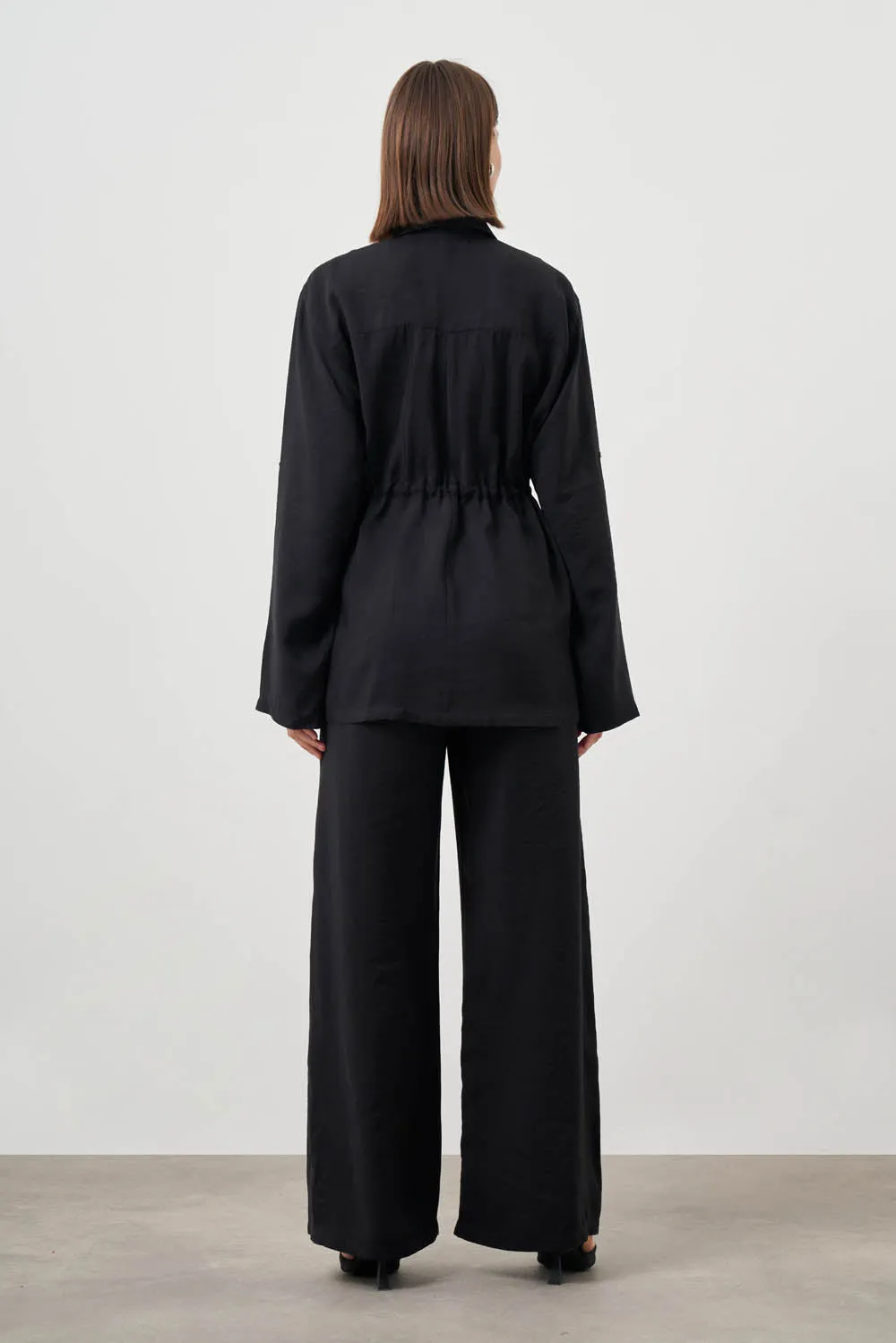 Limited Edition Mizalle Wide Leg Pants Black Apparel  Last Chance!