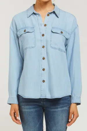Luxury Feel Carmele Long Sleeve Button Down Shirt  Limited Stock!