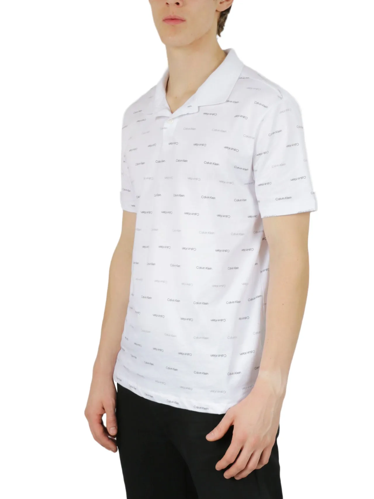 Luxury Feel Short Sleeves Allover Print Polo  Limited Availability!