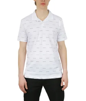 Luxury Feel Short Sleeves Allover Print Polo  Limited Availability!