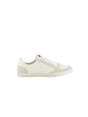 Men's Brand Logo Patched Sneakers,White