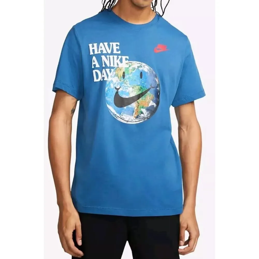 Nike Have A Nike Day' T-Shirt Racer Blue  DM6331-432 Men's