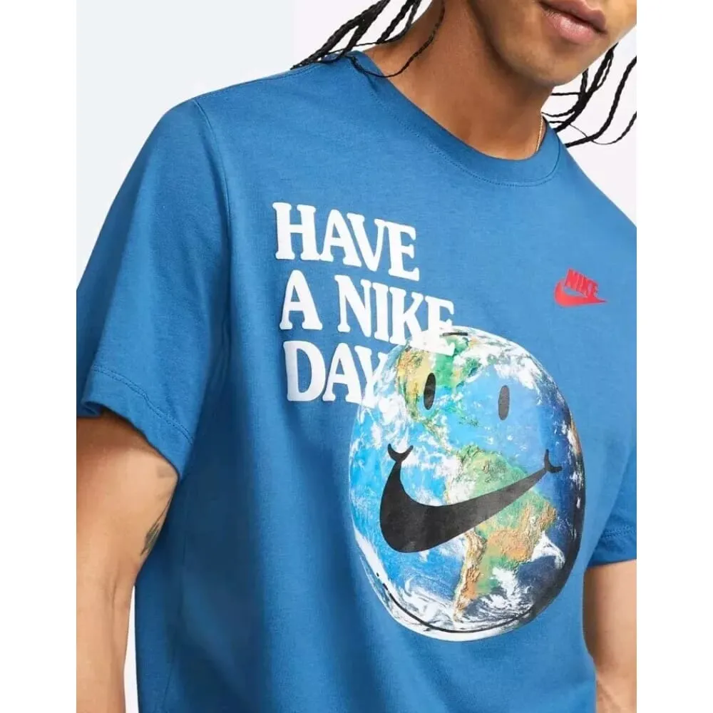 Nike Have A Nike Day' T-Shirt Racer Blue  DM6331-432 Men's