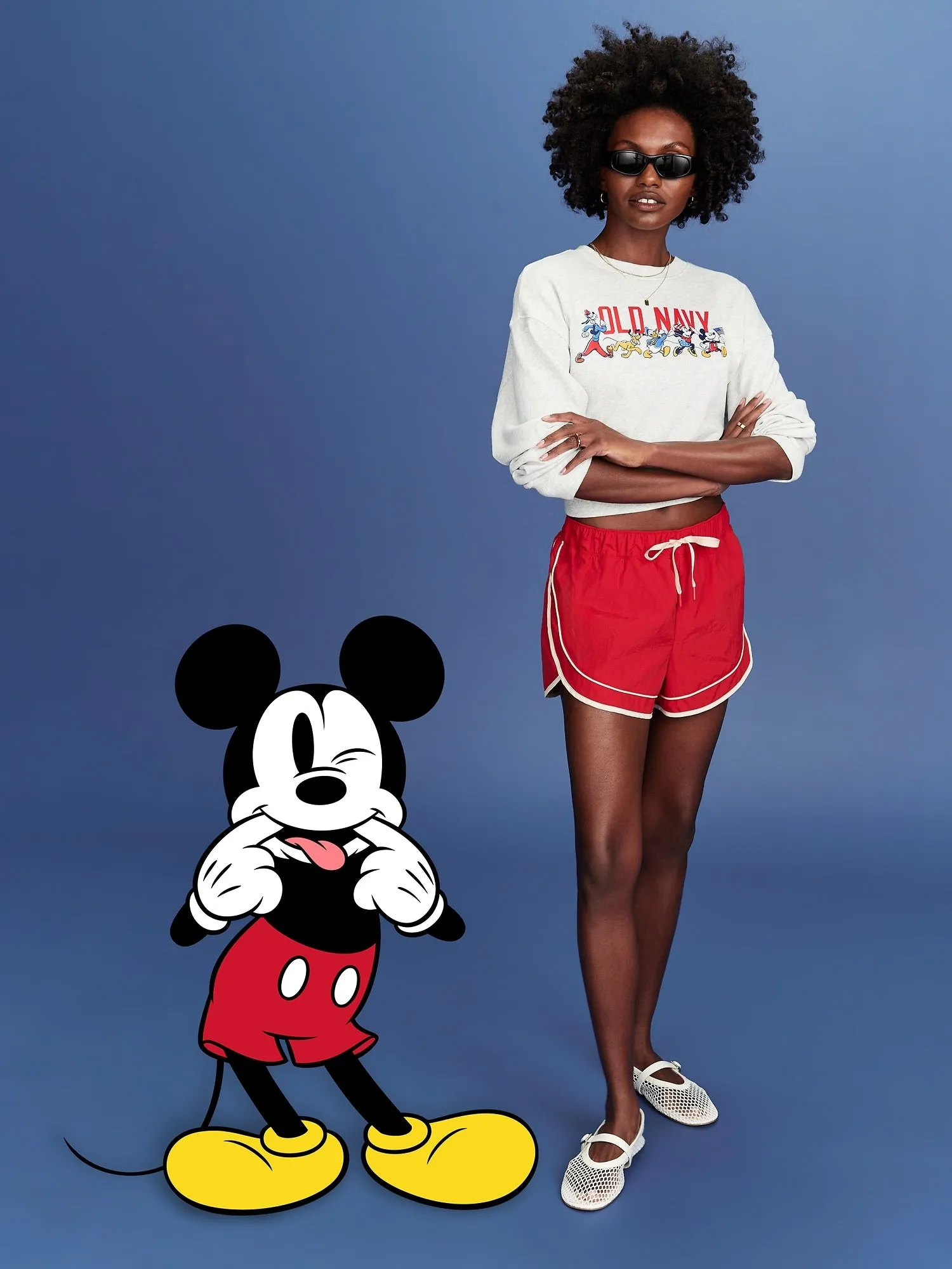 Old Navy x Disney SoComfy Logo Graphic Sweatshirt