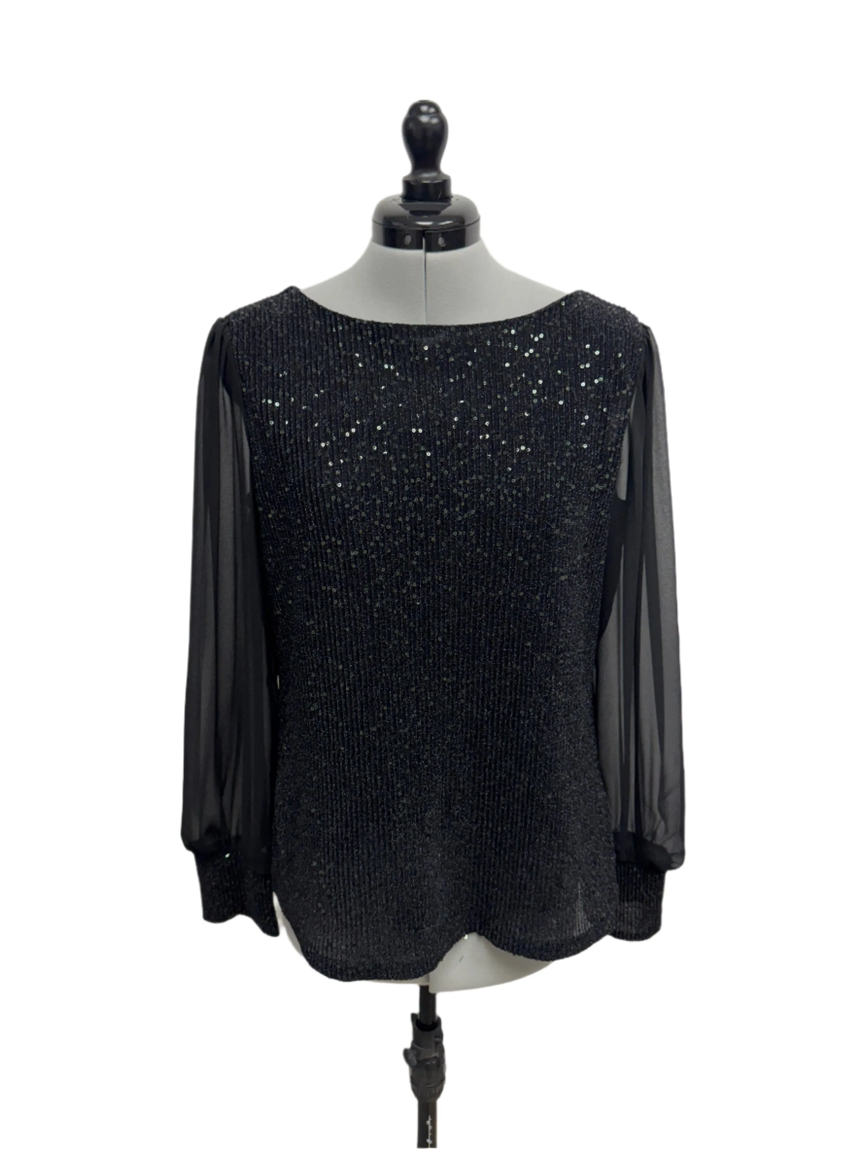 Premium Quality Womens Melanie Lyne Long Sleeve Blouse, Medium  Today Only!