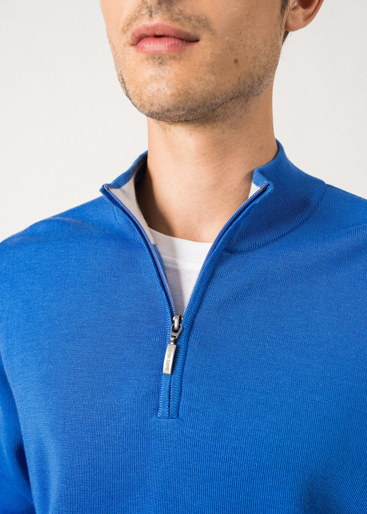 Pull camionneur Crossley - en laine mrinos (MER/GRIS LIGHT)