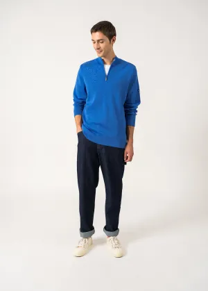 Pull camionneur Crossley - en laine mrinos (MER/GRIS LIGHT)
