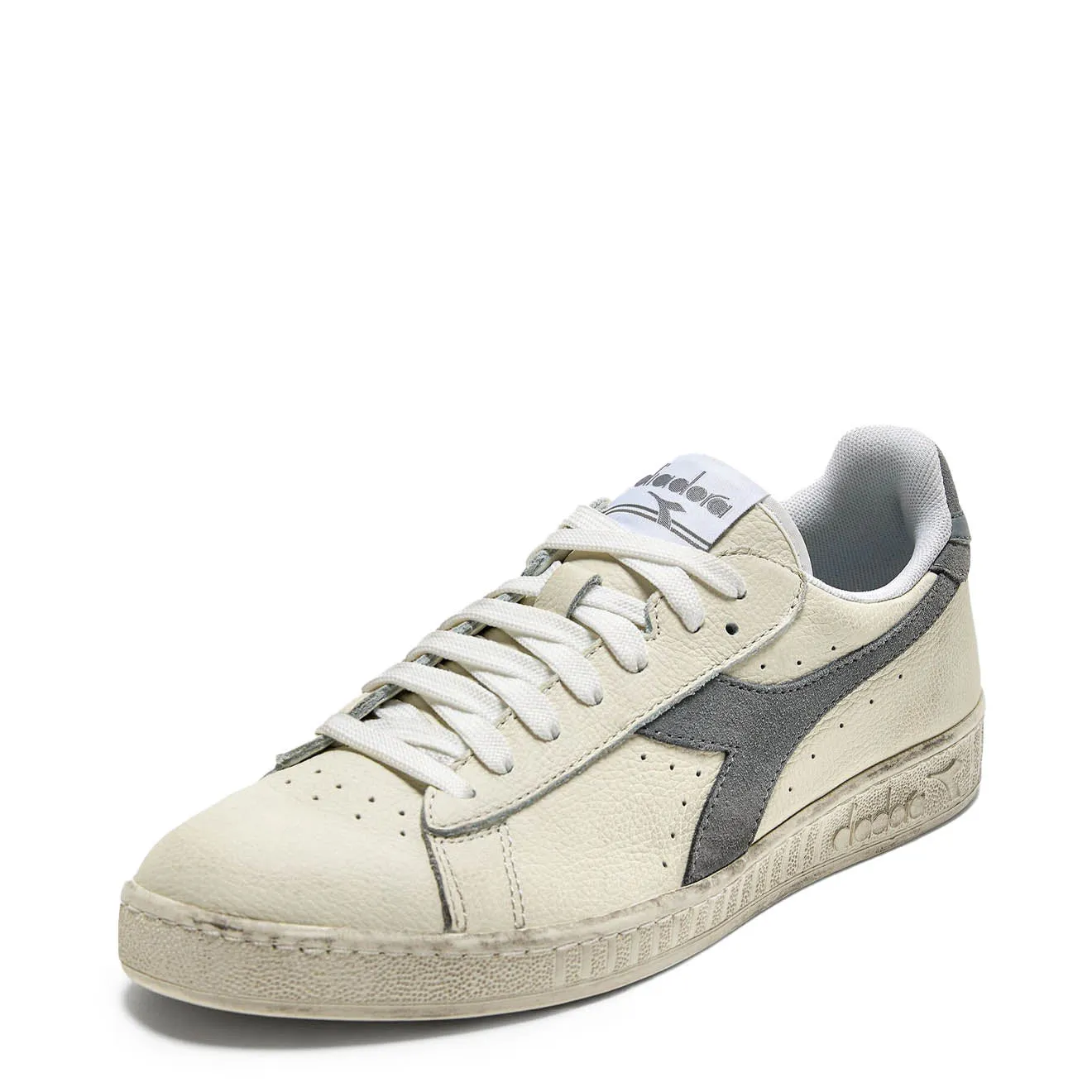 Selling Fast Diadora Womens Game L Low Waxed Suede Pop White / Ultimate Gray  Limited Stock!