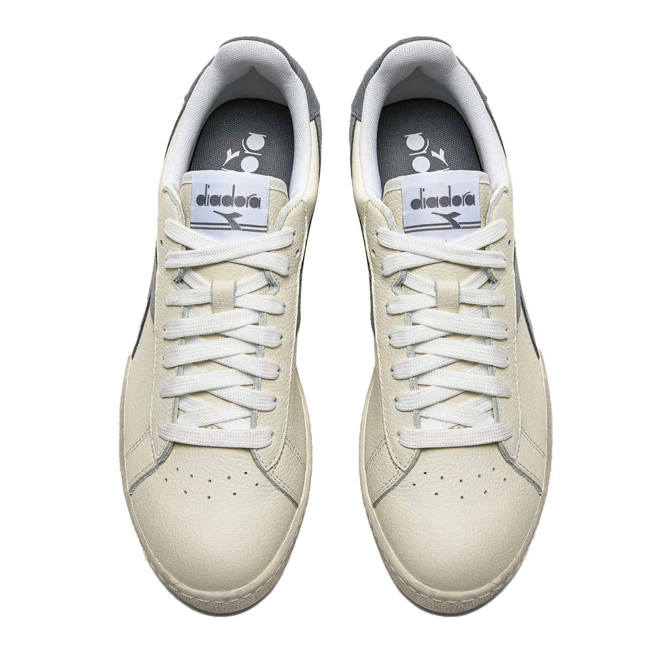 Selling Fast Diadora Womens Game L Low Waxed Suede Pop White / Ultimate Gray  Limited Stock!