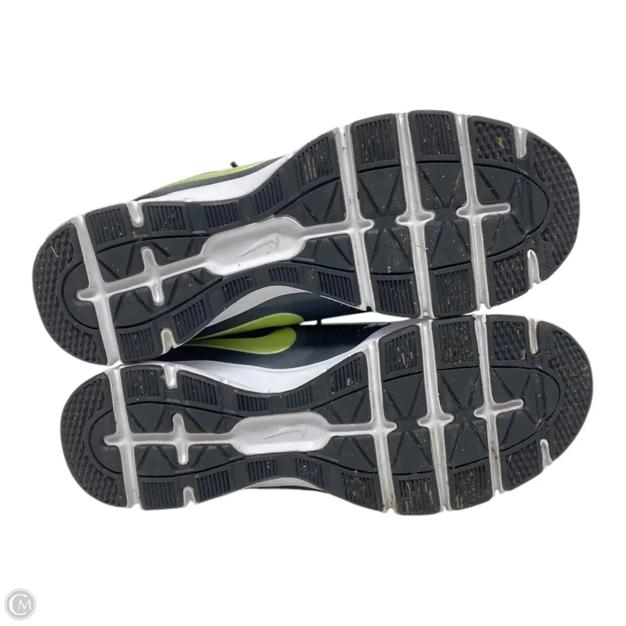 Shoes Athletic By Nike In Green & Grey, Size: 9