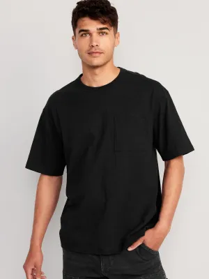 Slub-Knit Pocket T-Shirt for Men