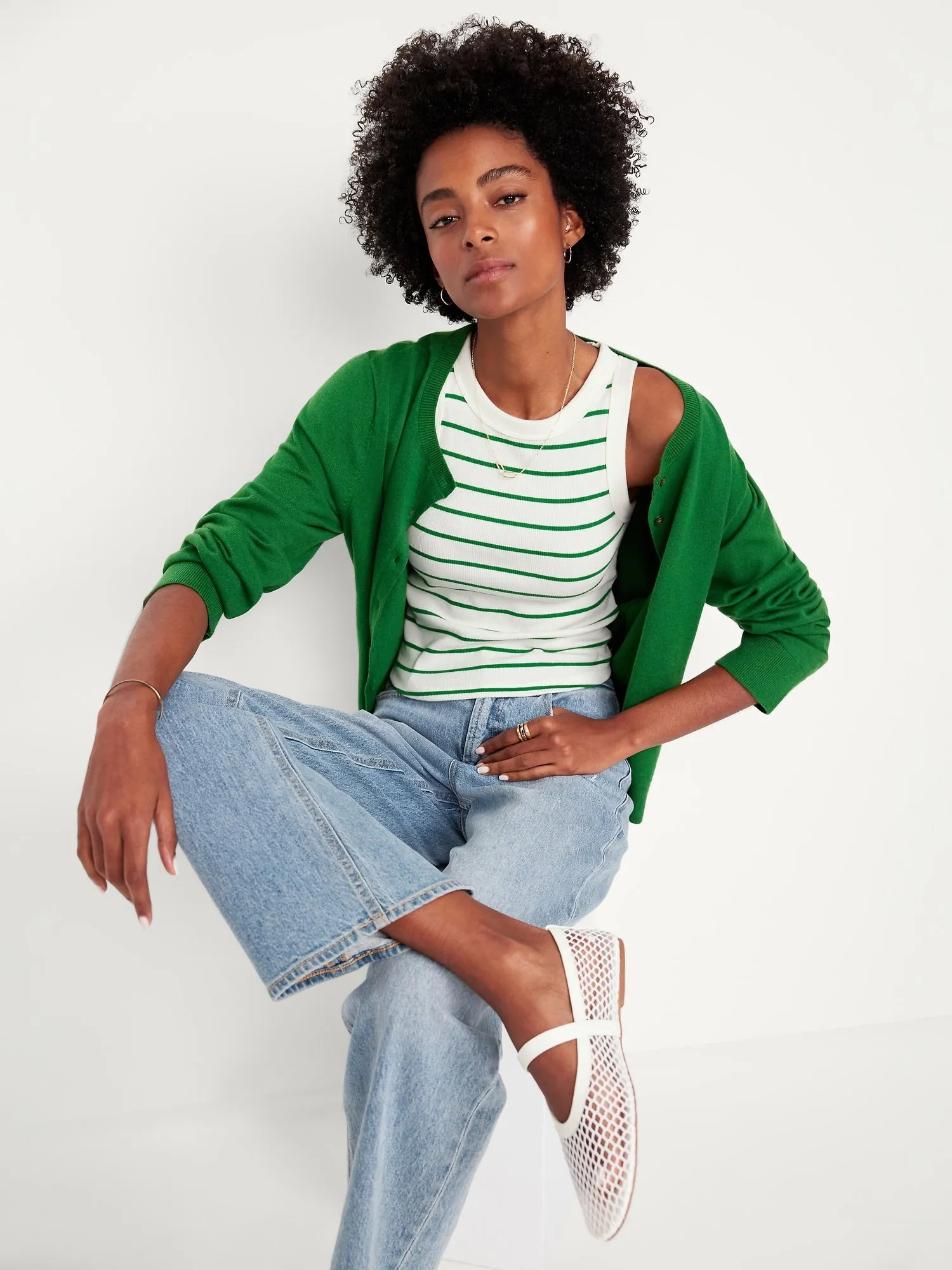 Snug Striped Tank Top