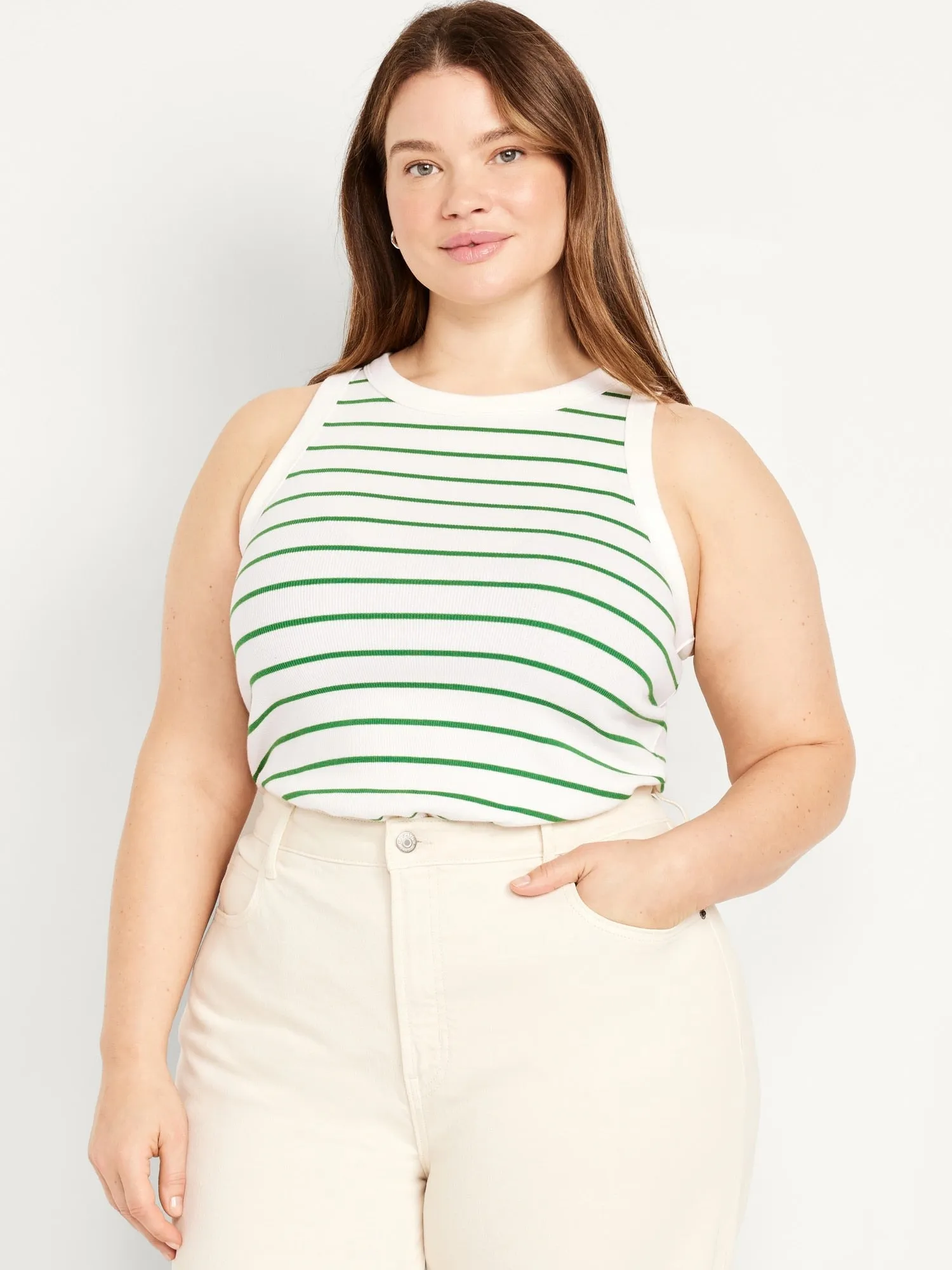 Snug Striped Tank Top