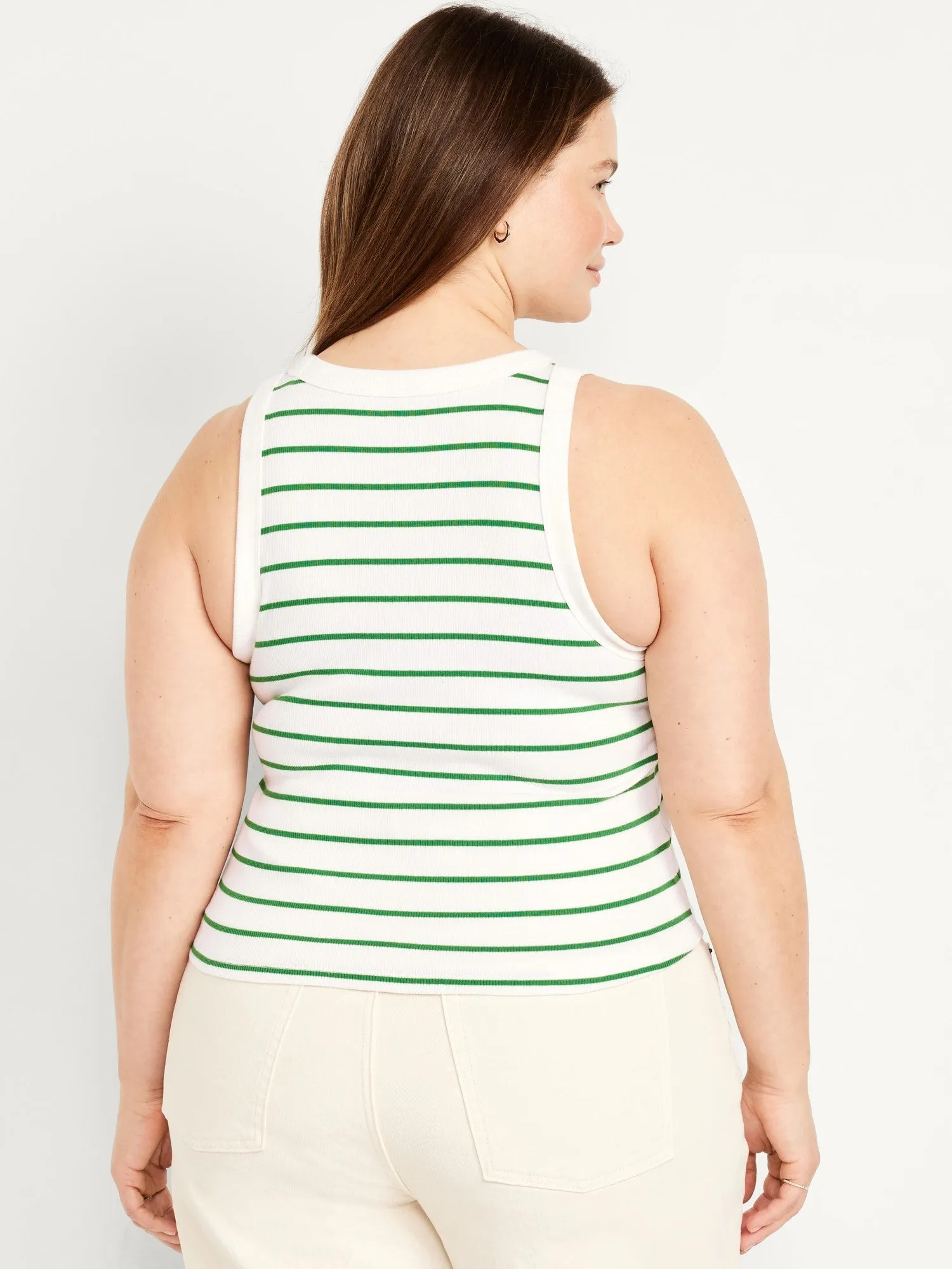 Snug Striped Tank Top