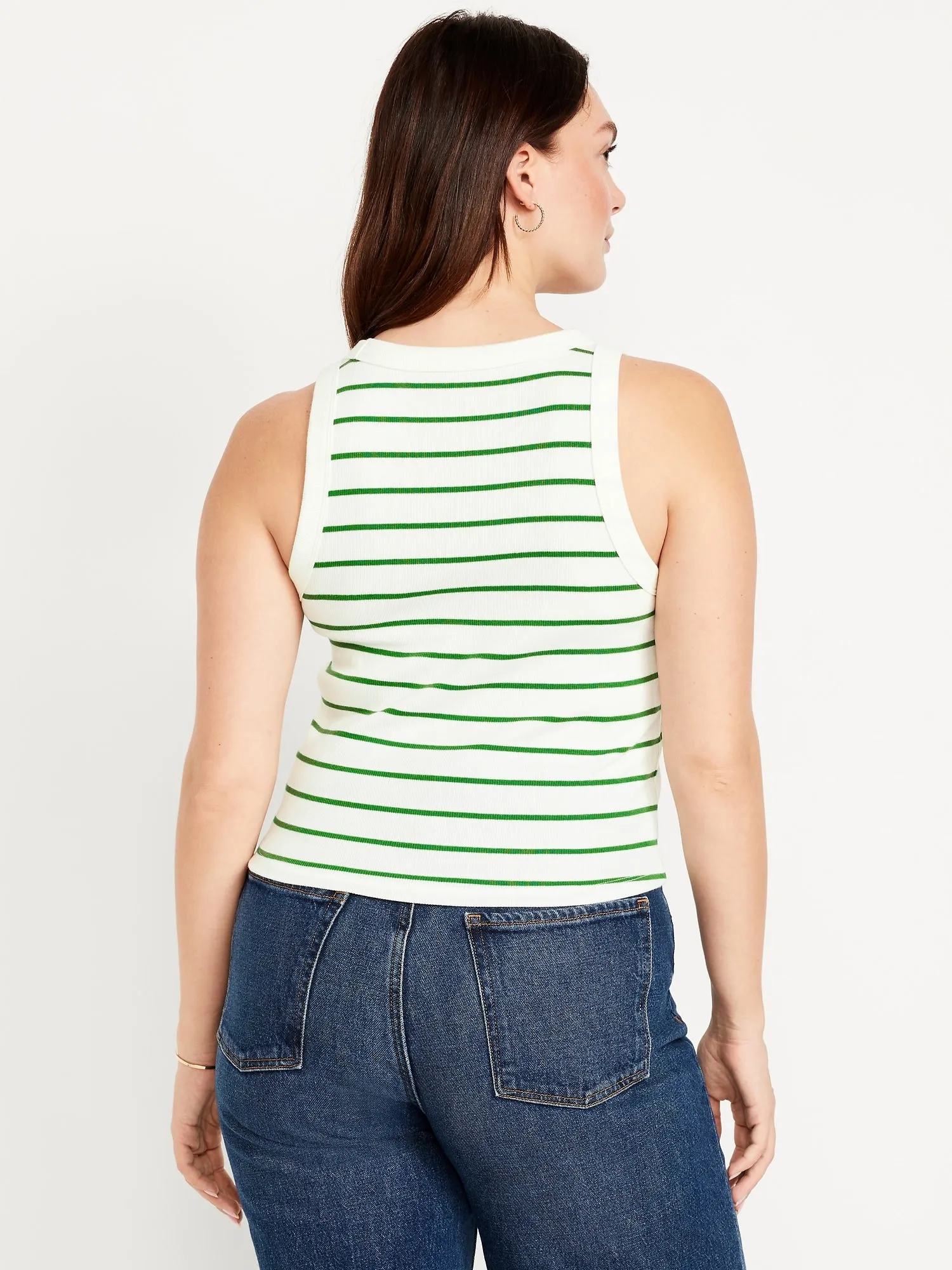 Snug Striped Tank Top