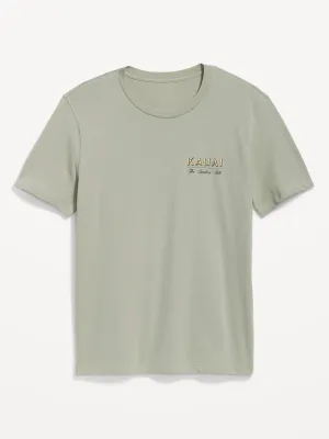 Soft-Washed Graphic T-Shirt for Men