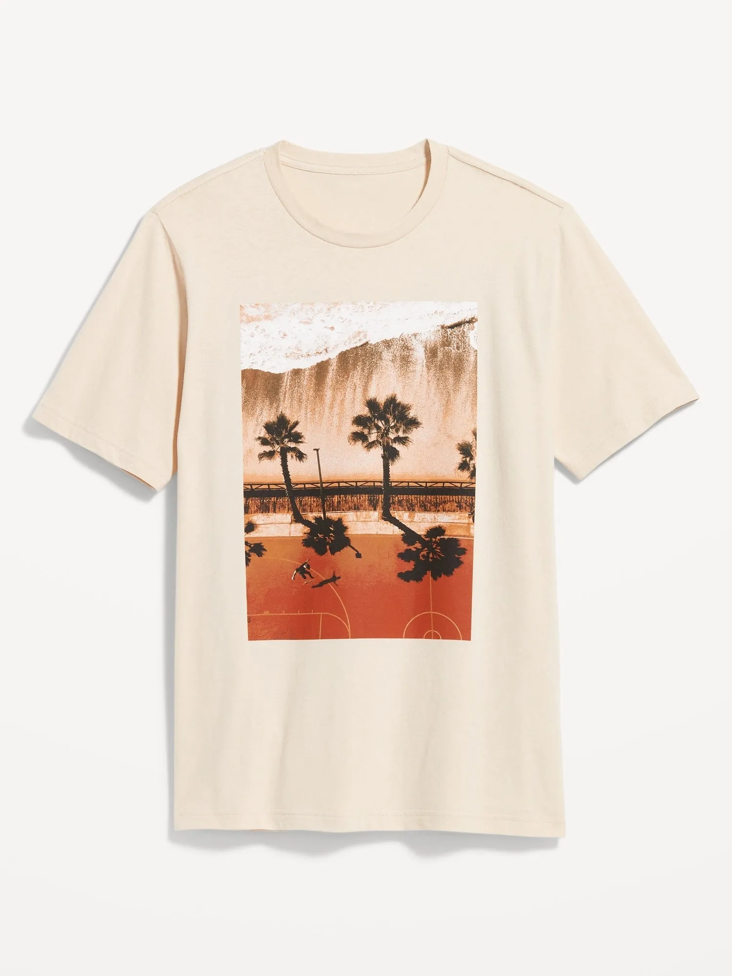 Soft-Washed Graphic T-Shirt For Men