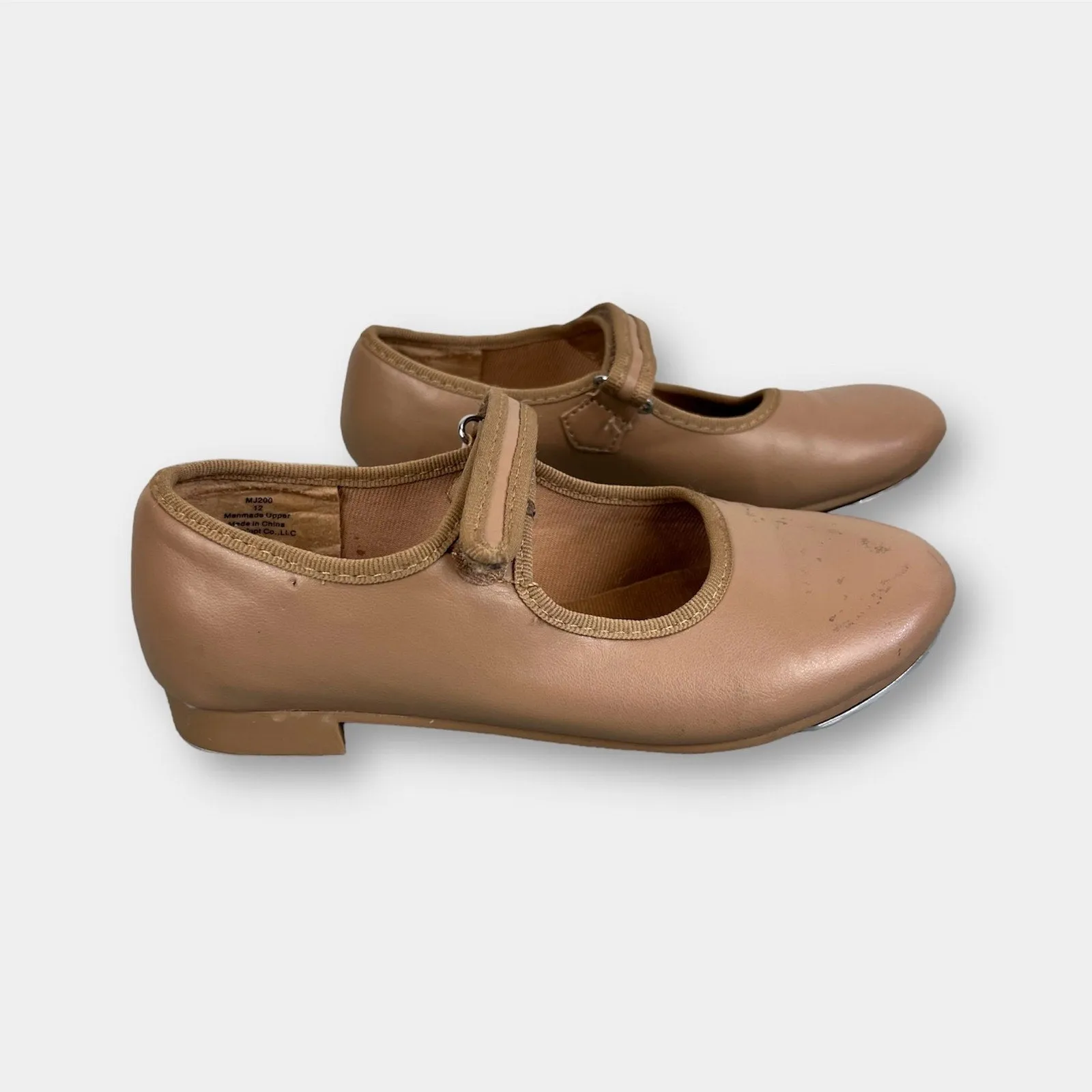 Trending Now Dance Class Toddler Molly Jane Caramel Tap Shoes with Straps 12  Today Only!