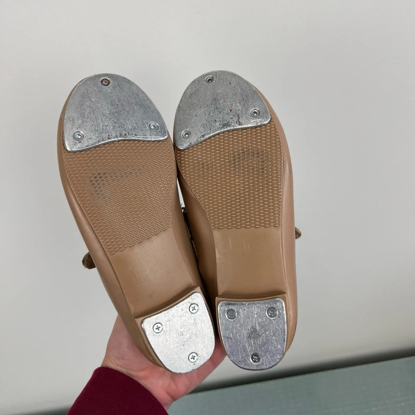 Trending Now Dance Class Toddler Molly Jane Caramel Tap Shoes with Straps 12  Today Only!