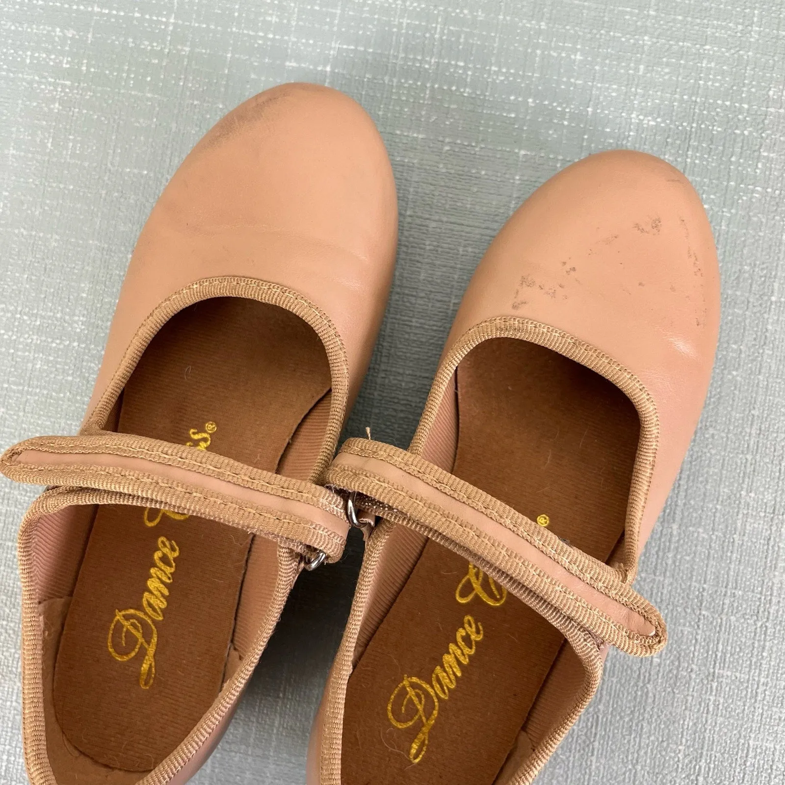 Trending Now Dance Class Toddler Molly Jane Caramel Tap Shoes with Straps 12  Today Only!