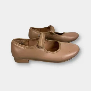 Trending Now Dance Class Toddler Molly Jane Caramel Tap Shoes with Straps 12  Today Only!