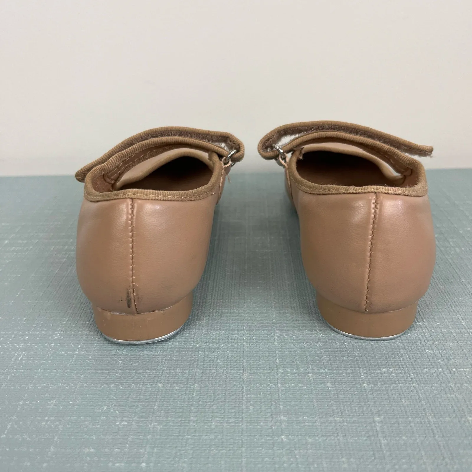 Trending Now Dance Class Toddler Molly Jane Caramel Tap Shoes with Straps 12  Today Only!