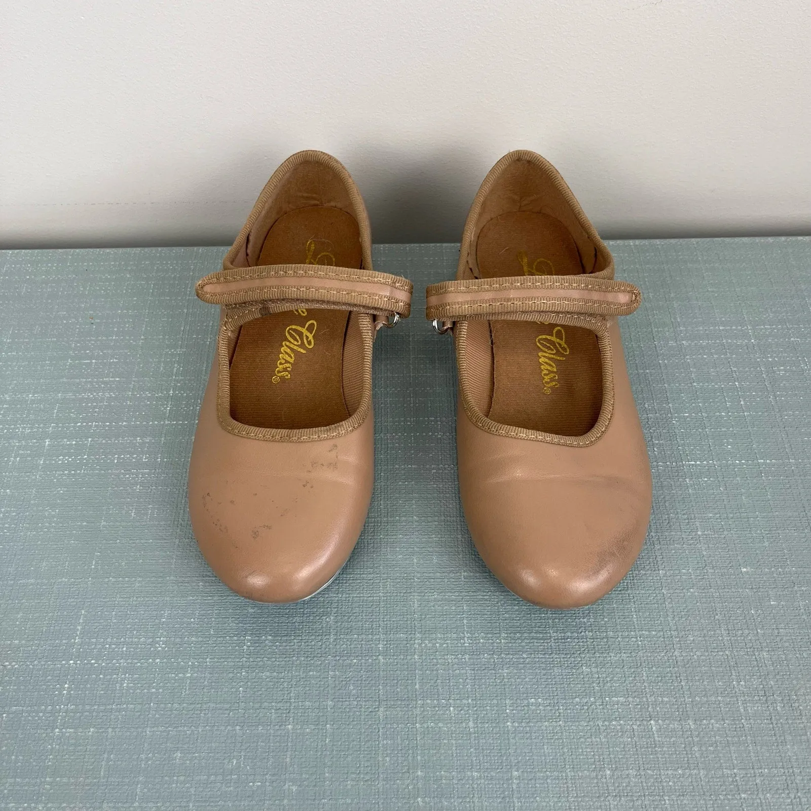 Trending Now Dance Class Toddler Molly Jane Caramel Tap Shoes with Straps 12  Today Only!