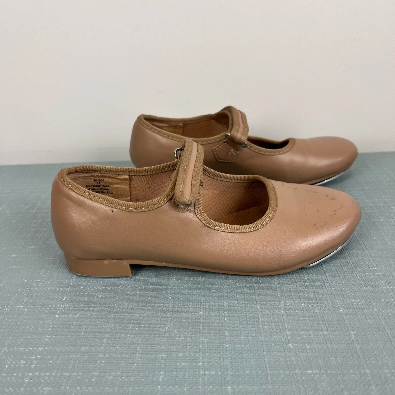 Trending Now Dance Class Toddler Molly Jane Caramel Tap Shoes with Straps 12  Today Only!