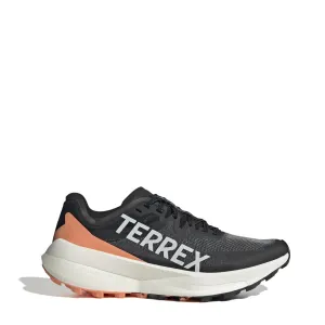 Trendy 2025 Adidas Terrex Womens Agravic Speed Trail Running Shoes Core Black / Grey One / Amber Tint  Today Only!