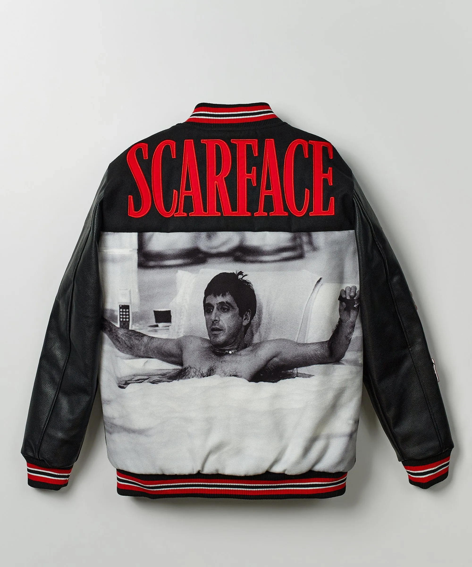 Trendy 2025 Scarface the World Varsity Jacket - Black  Almost Sold Out!