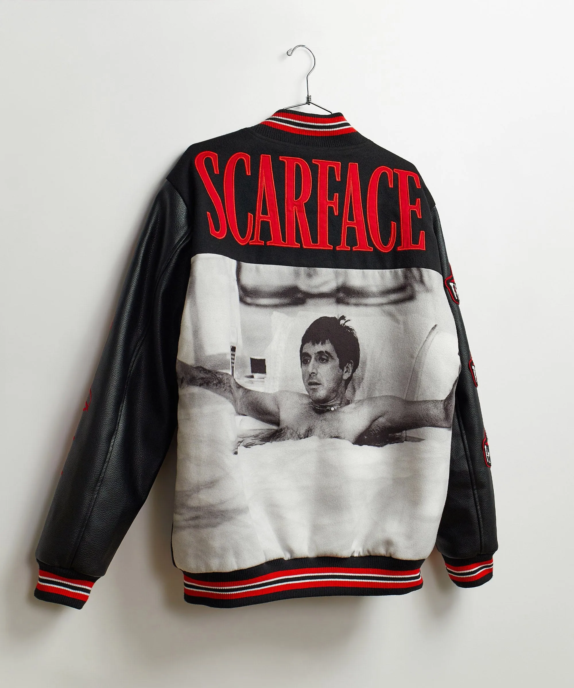 Trendy 2025 Scarface the World Varsity Jacket - Black  Almost Sold Out!