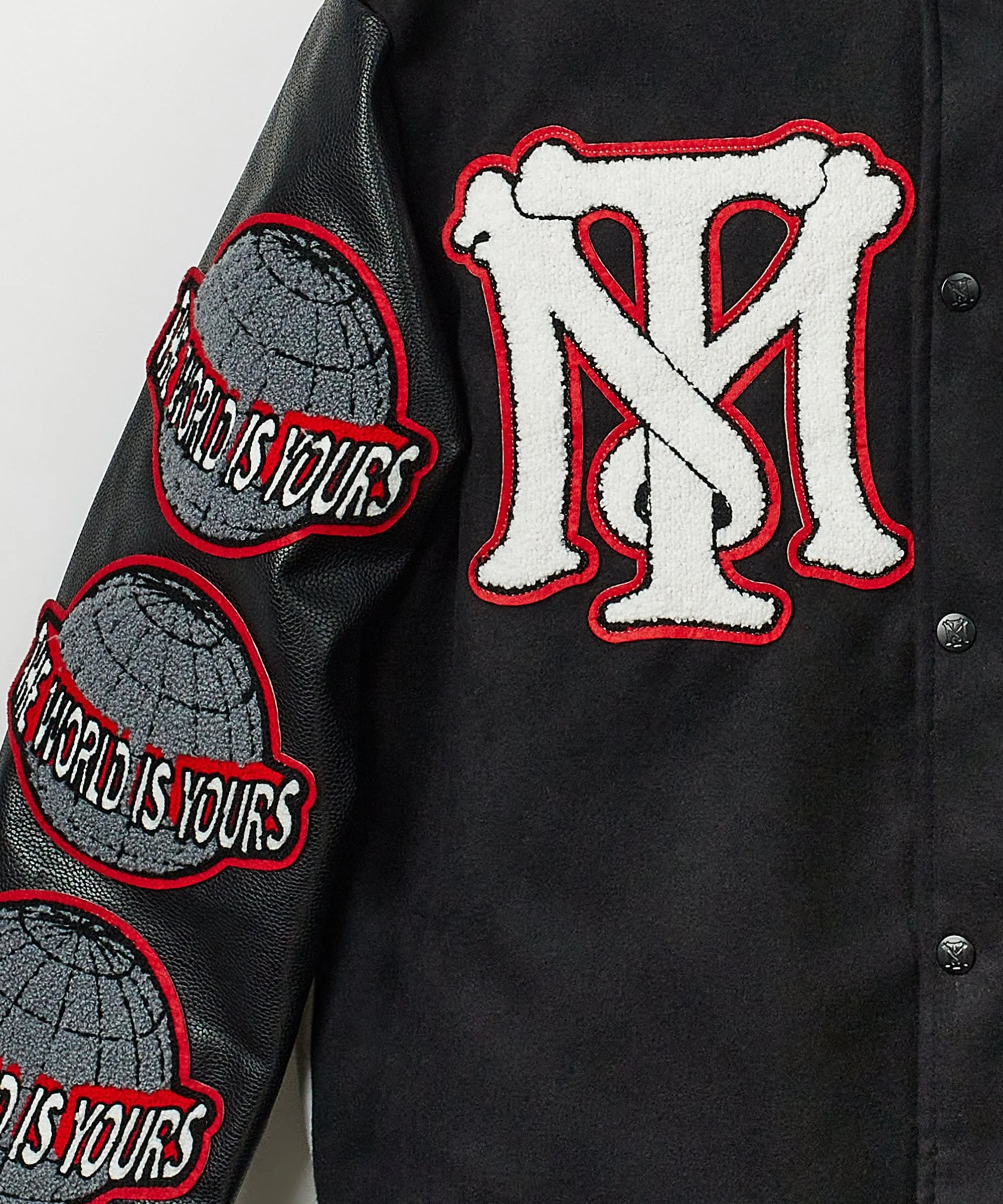 Trendy 2025 Scarface the World Varsity Jacket - Black  Almost Sold Out!