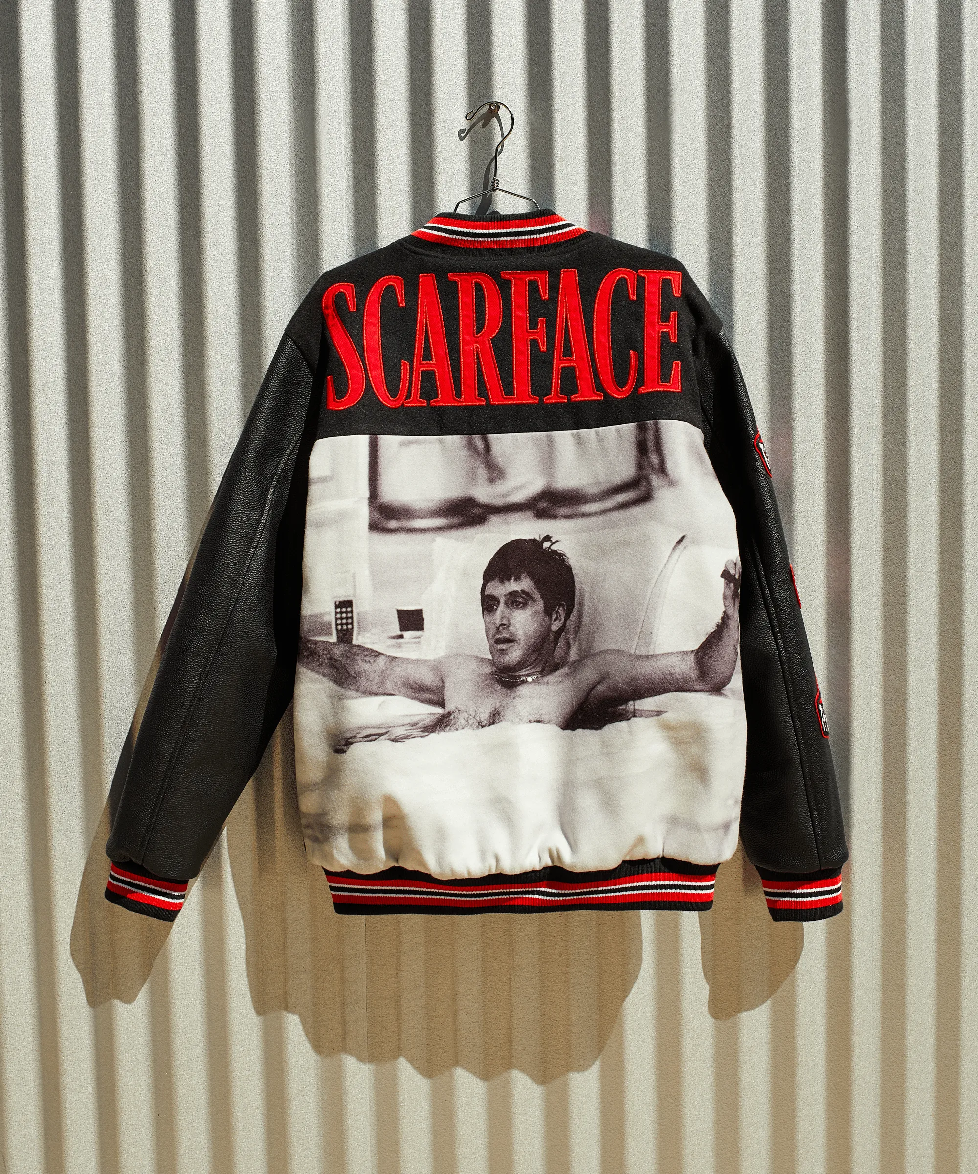 Trendy 2025 Scarface the World Varsity Jacket - Black  Almost Sold Out!