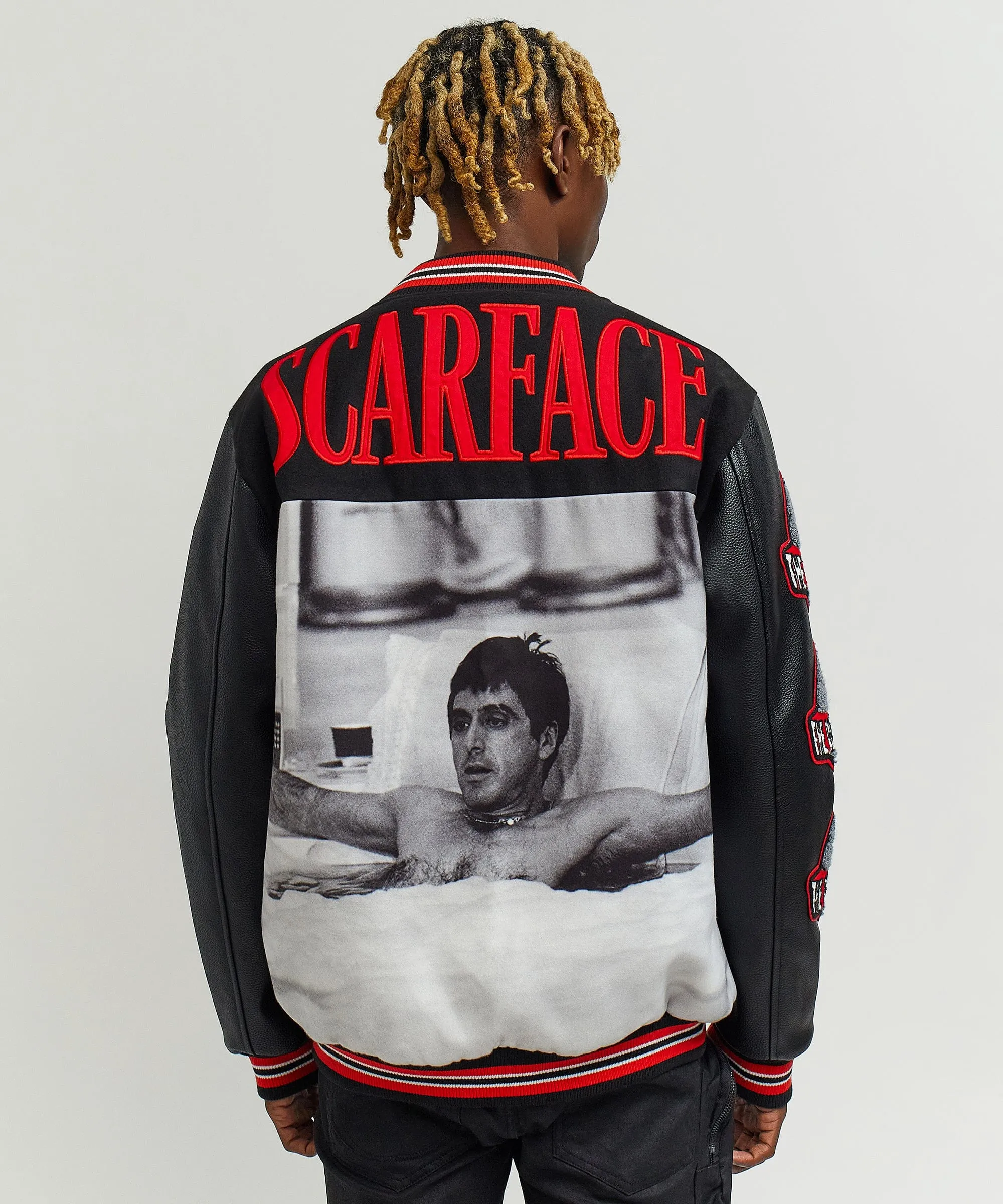 Trendy 2025 Scarface the World Varsity Jacket - Black  Almost Sold Out!