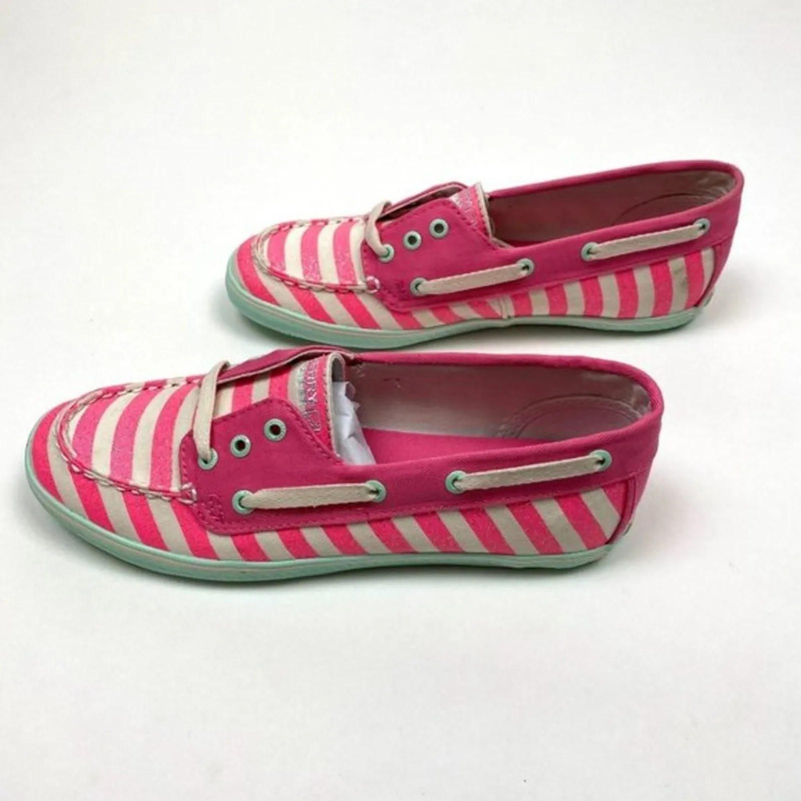 Trendy 2025 Sperry Topsider Girls Coral Stripe Cruiser 5 NWT  Almost Sold Out!