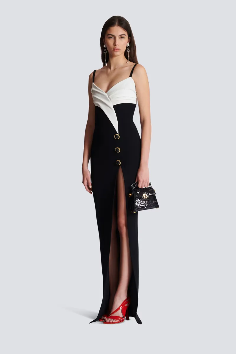 Two-Tone Long Dress