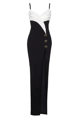 Two-Tone Long Dress