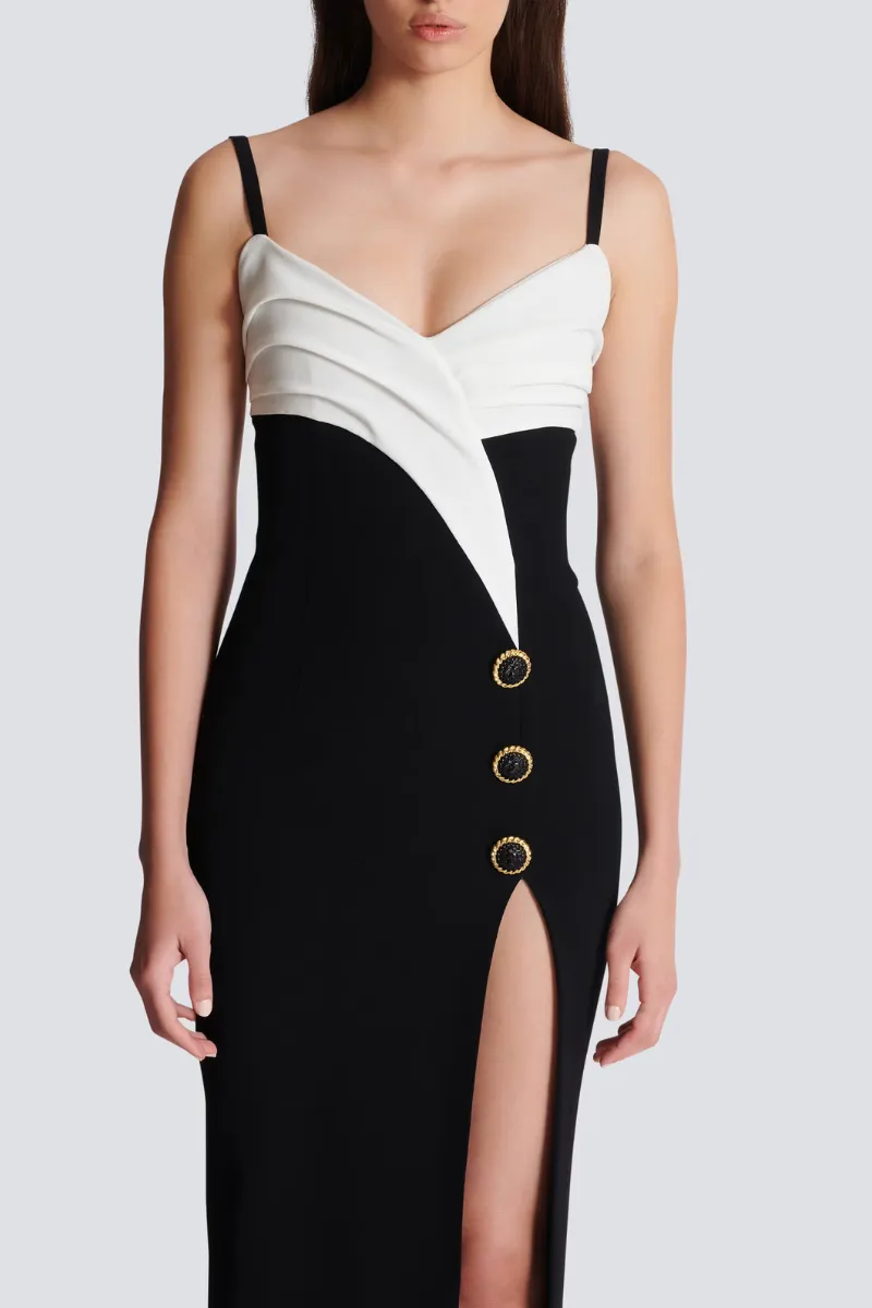 Two-Tone Long Dress