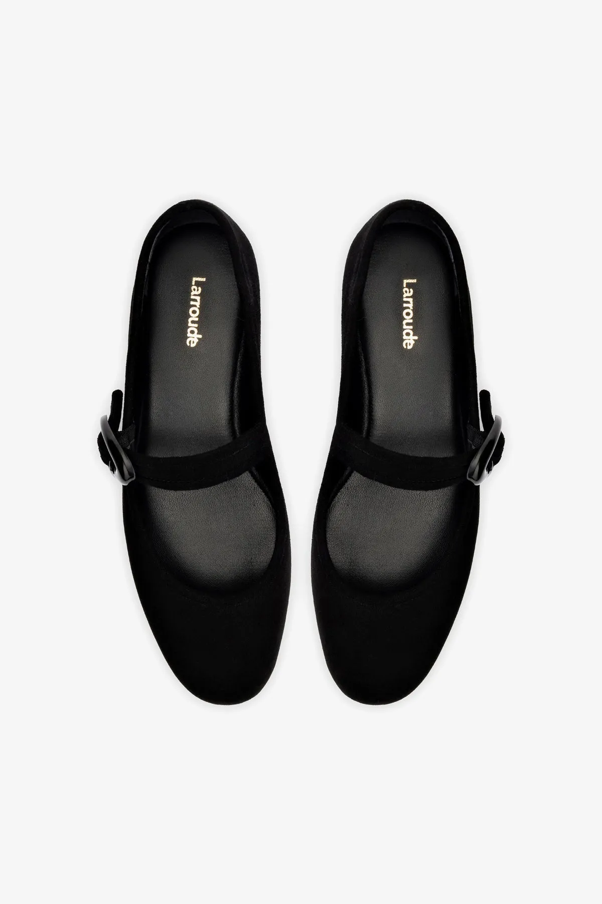 Verona Ballet Flat In Black Suede